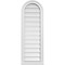 Ekena Millwork Round Top Surface Mount PVC Gable Vent: Functional, w/ 2"W x 2"P Brickmould Sill Frame, 14"W x 40"H GVPRT14X4003SF - alternate 1